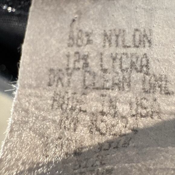 Vtg Sleeveless Tank Top Women's Size M Black Sparkle Glitter 90s Y2K Glam Party - Picture 5 of 7